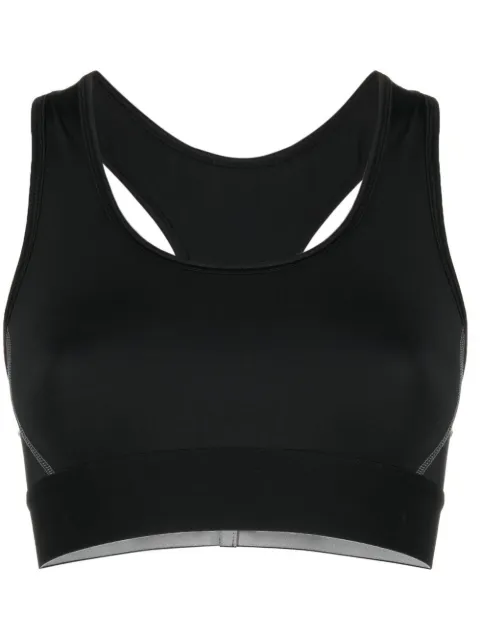 Balenciaga logo-hem sporty bra Black 7195144C3B2