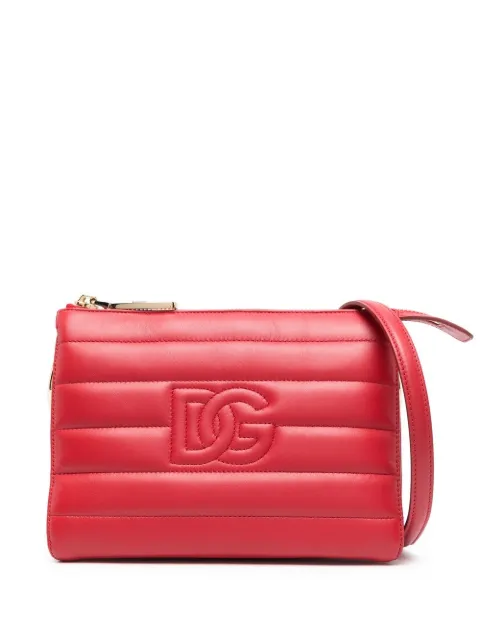Dolce & Gabbana stitched-logo detail clutch bag Red BB7218AF331