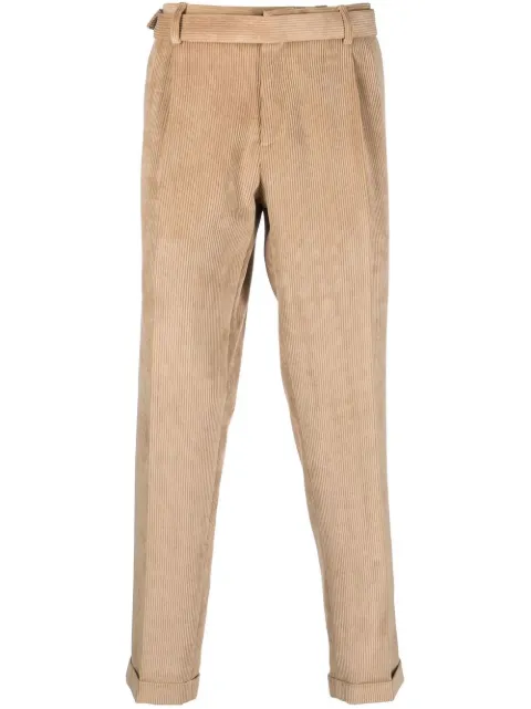 Briglia 1949 corduroy straight-leg trousers Neutrals BRERAS422158