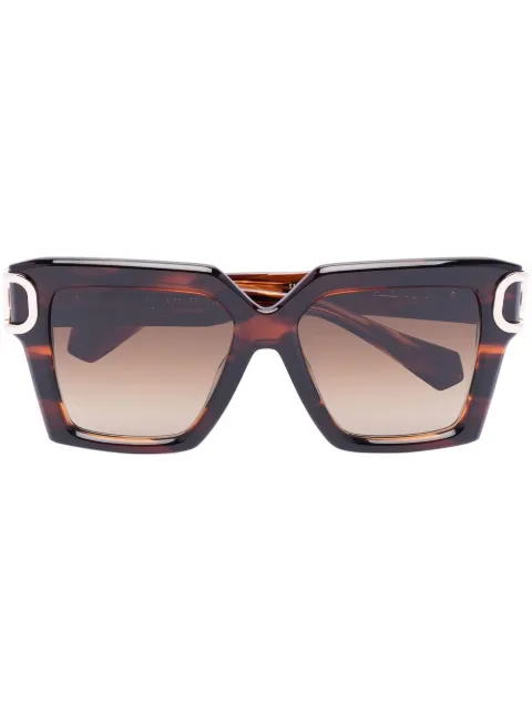 VALENTINO GARAVANI EYEWEAR VLogo Signature oversized-frame sunglasses Brown VLS107B