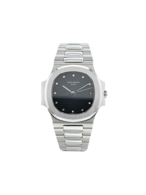 Patek Philippe Pre-Owned 1990 pre-owned Nautilus 33mm Blue 387454