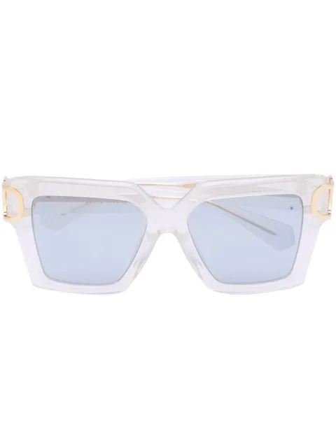 VALENTINO GARAVANI EYEWEAR VLogo Signature square-frame sunglasses White VLS107C