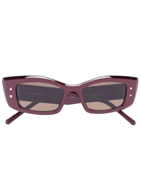 VALENTINO GARAVANI EYEWEAR rectangular-frame sunglasses Red VLS109B