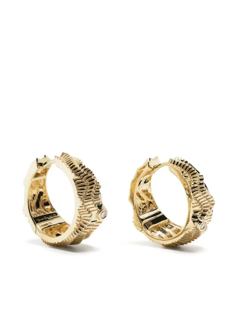 Yvonne Léon 9kt yellow gold Berlingot diamond hoop earrings Gold PCREOLBERLINGCRANTOJ