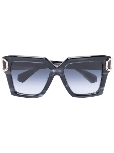 VALENTINO GARAVANI EYEWEAR VLogo Signature square-frame sunglasses Black VLS107A