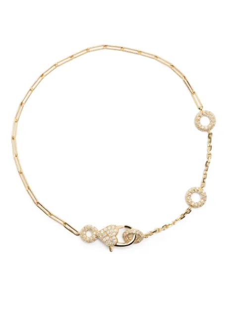 Yvonne Léon Solitaire Donuts 18kt yellow gold diamond bracelet Gold BRACSOLITDONUTDIAGMO
