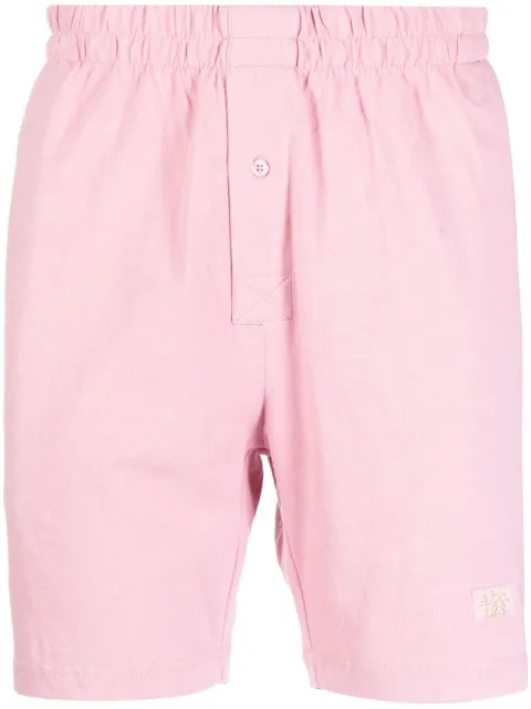Advisory Board Crystals logo print lounge shorts Pink ABC123LPSH100