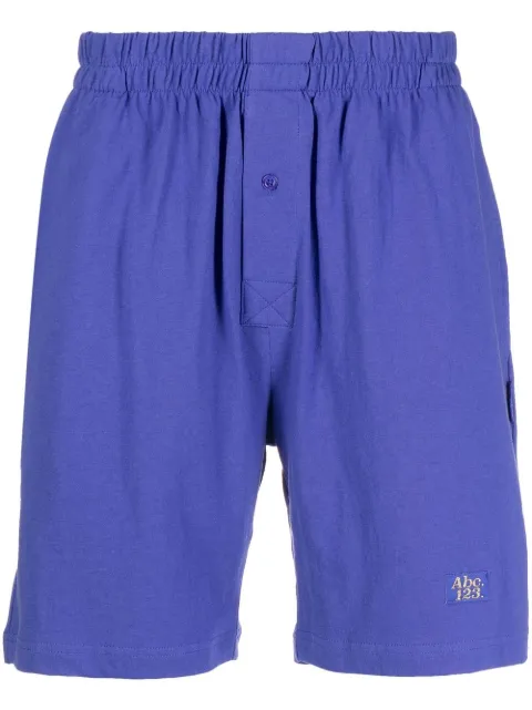 Advisory Board Crystals logo print lounge shorts Purple ABC123LPSH100