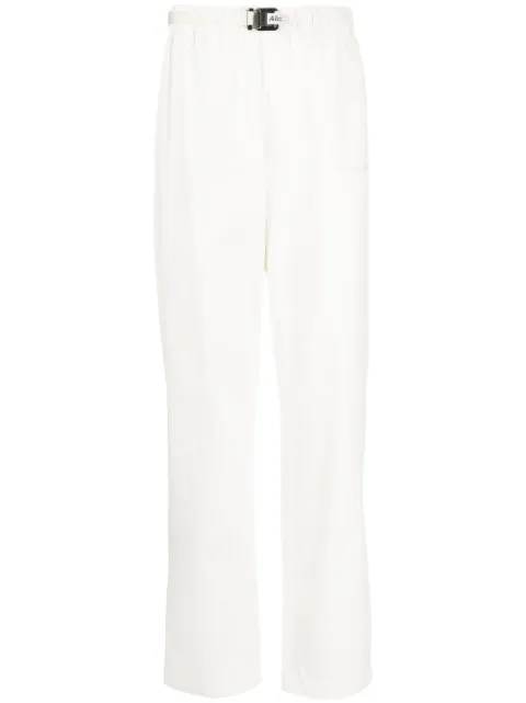 Advisory Board Crystals logo-embroidered cotton work trousers White ABC123WP100