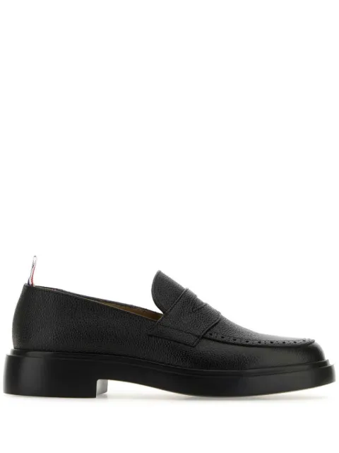 Thom Browne pebbled leather penny loafers Black FFF002C