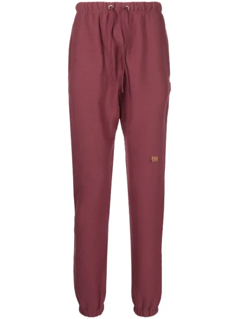 Advisory Board Crystals logo-patch track pants Red ABC123SP200