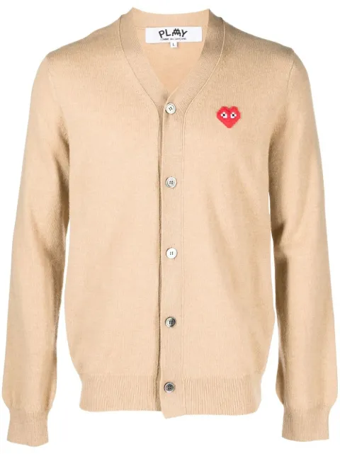 Comme Des Garçons Play logo-embroidered cardigan Neutrals P1N084