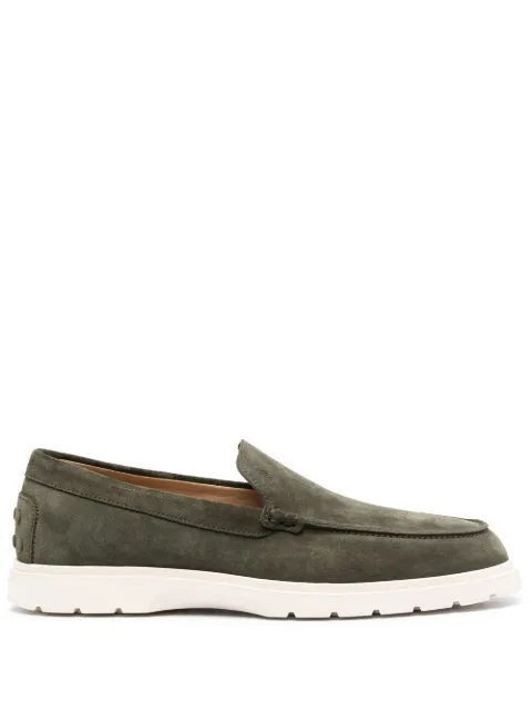 Tod's suede slip-on loafers Green XXM59K00040RE0