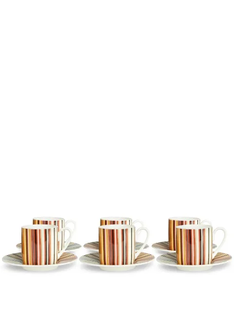 Missoni Home Stripes Jenkins coffee cup set Brown 1J4OG99008