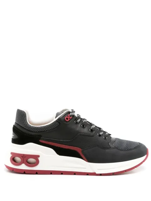 Ferragamo Cosma panelled low-top sneakers Black 758274