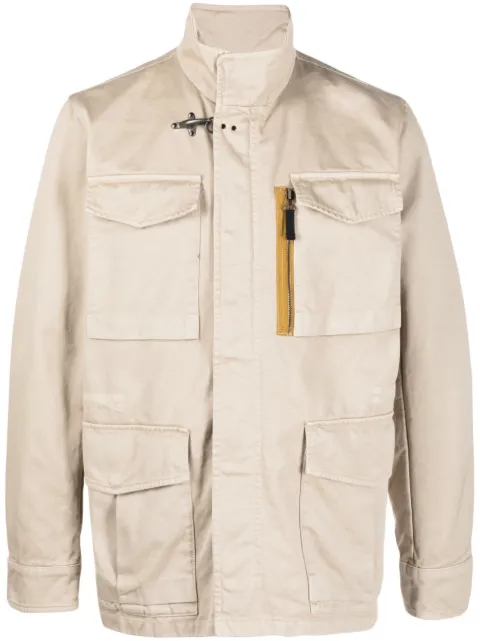 Fay multiple-pocket field jacket Neutrals NAM1946021TUK1
