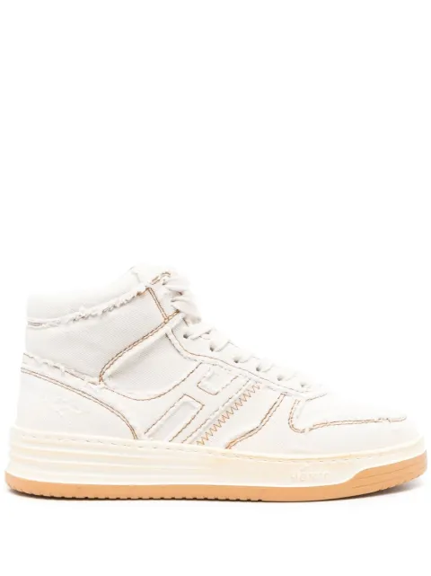 Hogan contrast-stitch high-top sneakers Neutrals GYW6300EY60YJ3