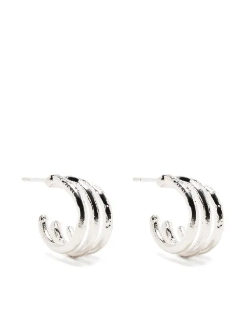 Alighieri The Child's Pose hoop earrings Silver FJ5507A