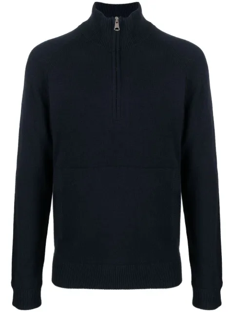J.Lindeberg Collin half-zip knit jumper Blue FMKW06527