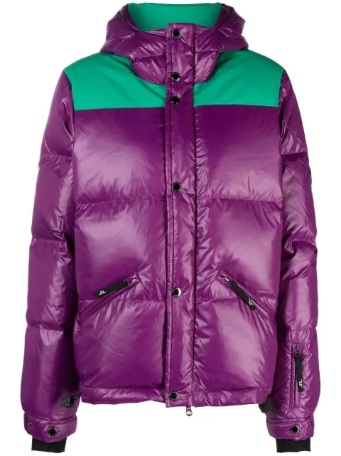 J.Lindeberg Solar colour-block padded jacket Purple SWOW06328