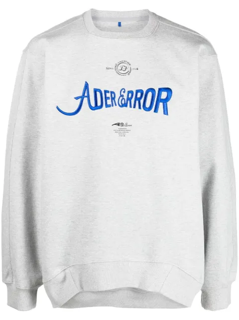 Ader Error logo-print long-sleeve sweatshirt Grey BLAFWSW07GR
