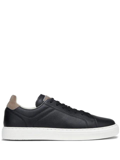 Brunello Cucinelli grained calfskin sneakers Black MZUASBJ264CIM31