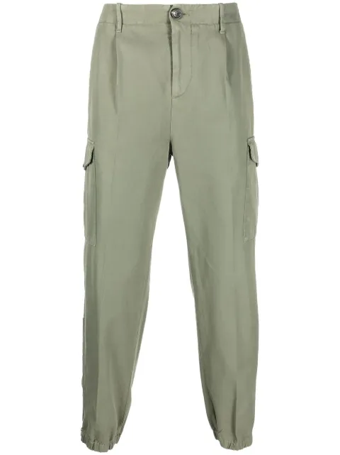 Brunello Cucinelli zip-cuff cargo trousers Green M252DH0640C6273