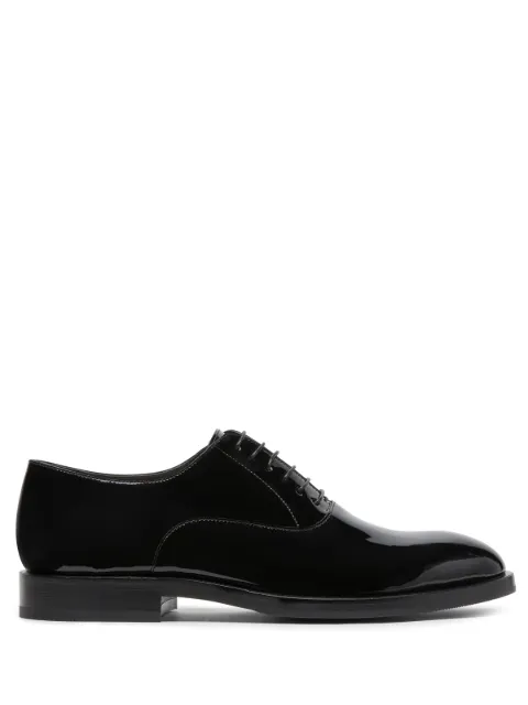 Brunello Cucinelli patent-leather laced oxford shoes Black MZUSUMC937C101