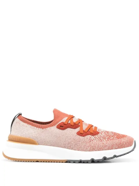 Brunello Cucinelli speckled low-top sneakers Orange MZUKISO250CME55
