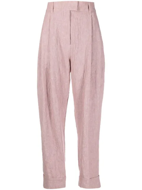 Brunello Cucinelli high-waist straight-leg trousers Pink MF588P8254C052