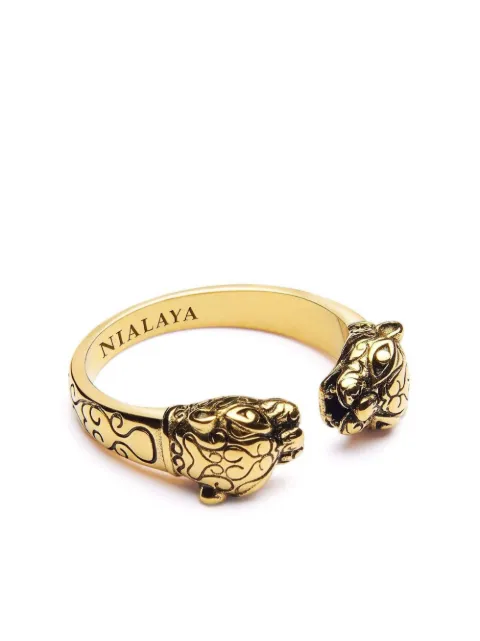Nialaya Jewelry Panther polished ring Gold FMRING078