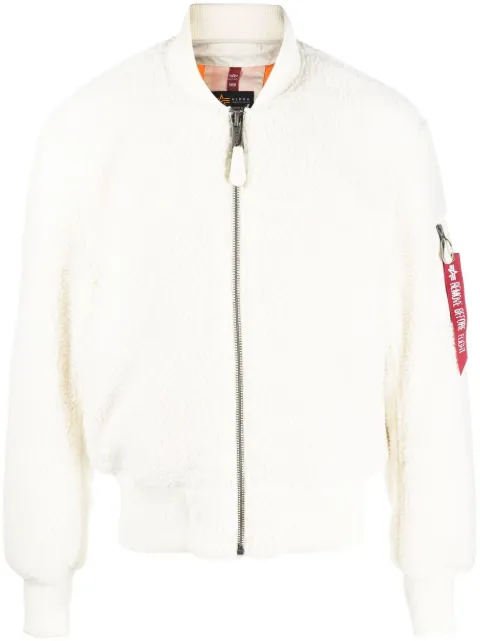 Alpha Industries faux-shearling bomber-jacket Neutrals 108102