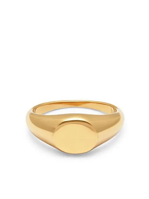 Nialaya Jewelry mini signet ring Gold FMRING064