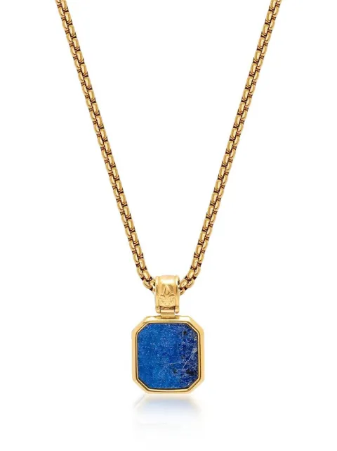 Nialaya Jewelry square pendant chain necklace Gold FMNEC112