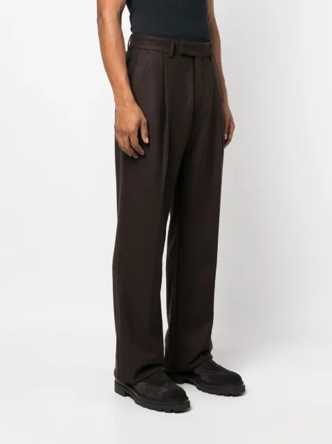 AMIRI straight-leg tailored trousers Brown AW22MAW019