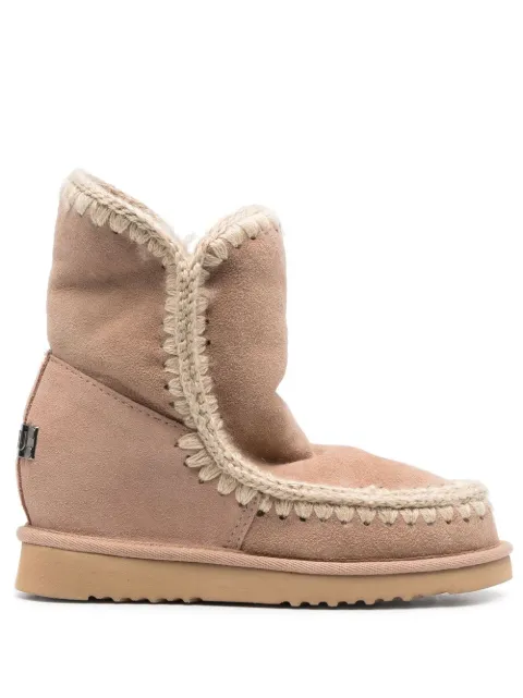 Mou faux fur-lined boots Neutrals FW121000ACAM