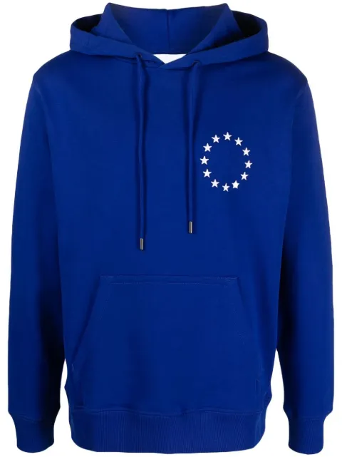 Études Studio Europa-print organic cotton hoodie Blue C00ME251A01540
