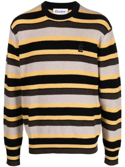 Études Studio Boris striped knitted jumper Neutrals E23MM601L001ST