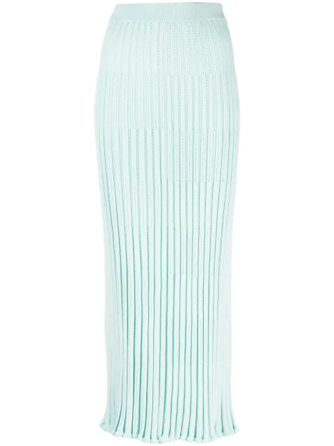 AERON knitted long-sleeve dress Blue AW23RSSK159430332