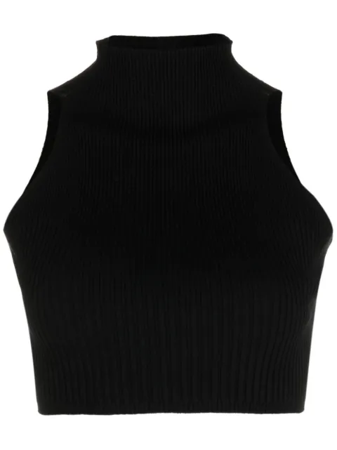 AERON cropped high-neck top Black AW23RSTO408436001