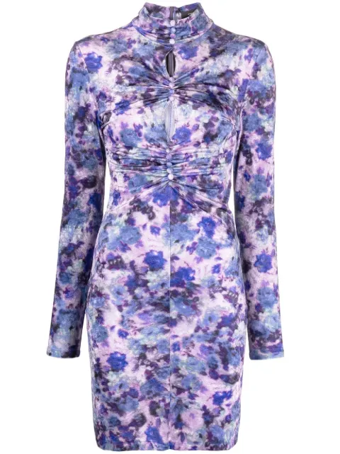 ISABEL MARANT abstract-print minidress Purple RO226022H024I