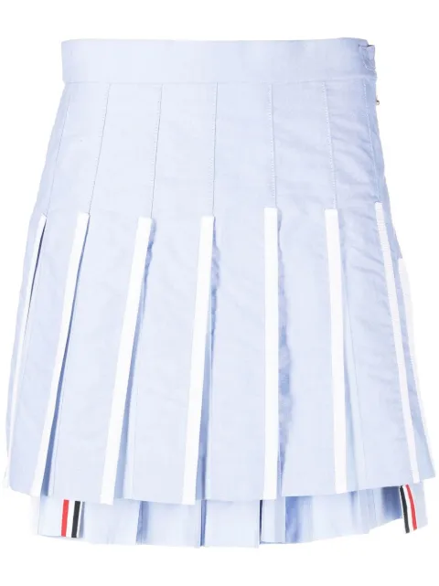 Thom Browne pleated high-waist skirt Blue FGC724V02188