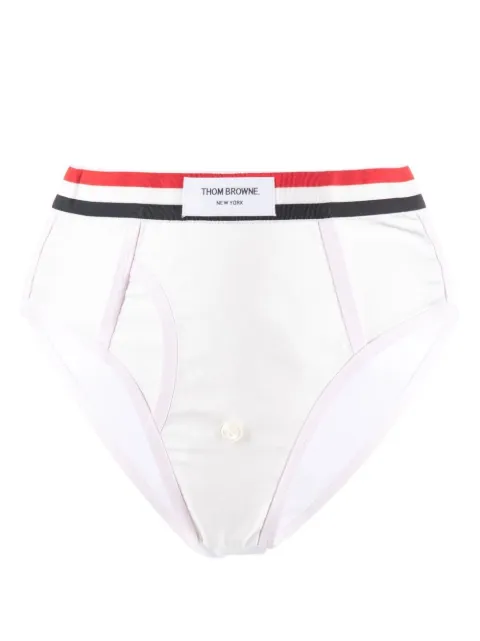 Thom Browne logo-waistband briefs White FUU046A02188