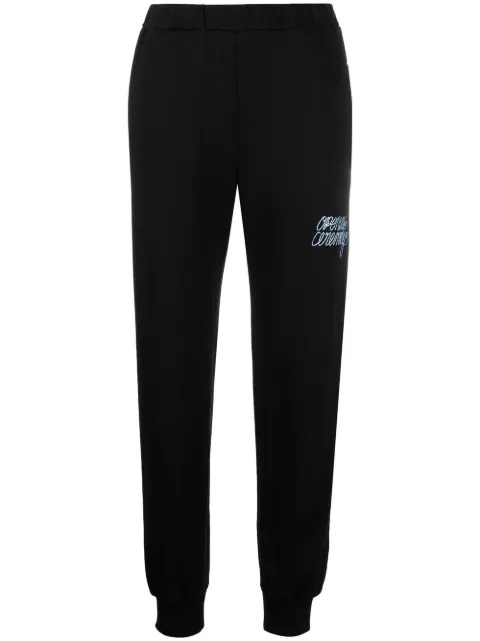 Opening Ceremony logo-lettering track pants Black YWCH007F22FLE0011040