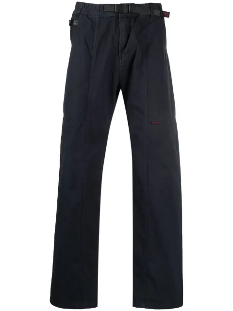 Gramicci belted straight-leg trousers Blue G105OGT