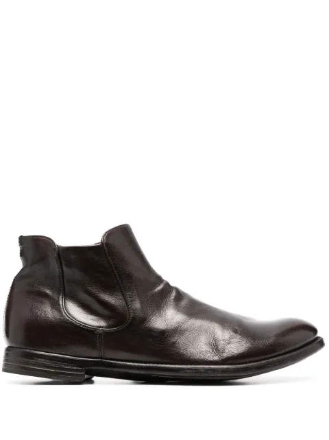 Officine Creative Arc leather boots Brown OCUARC514IGNISD215