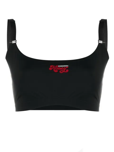 DSQUARED2 Honey sports bra Black D8RF24170ISA01
