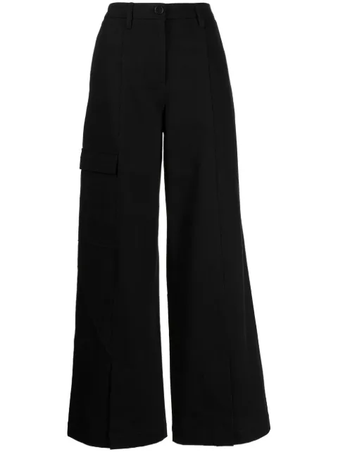 Goen.J wide-leg cargo trousers Black GNJ22AWPT05