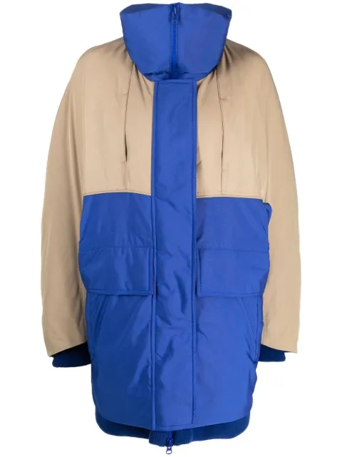Goen.J zip-up padded coat Blue GNJ22AWCT09
