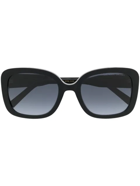 Marc Jacobs Eyewear logo-plaque square-frame sunglasses Black MARC625S8079O